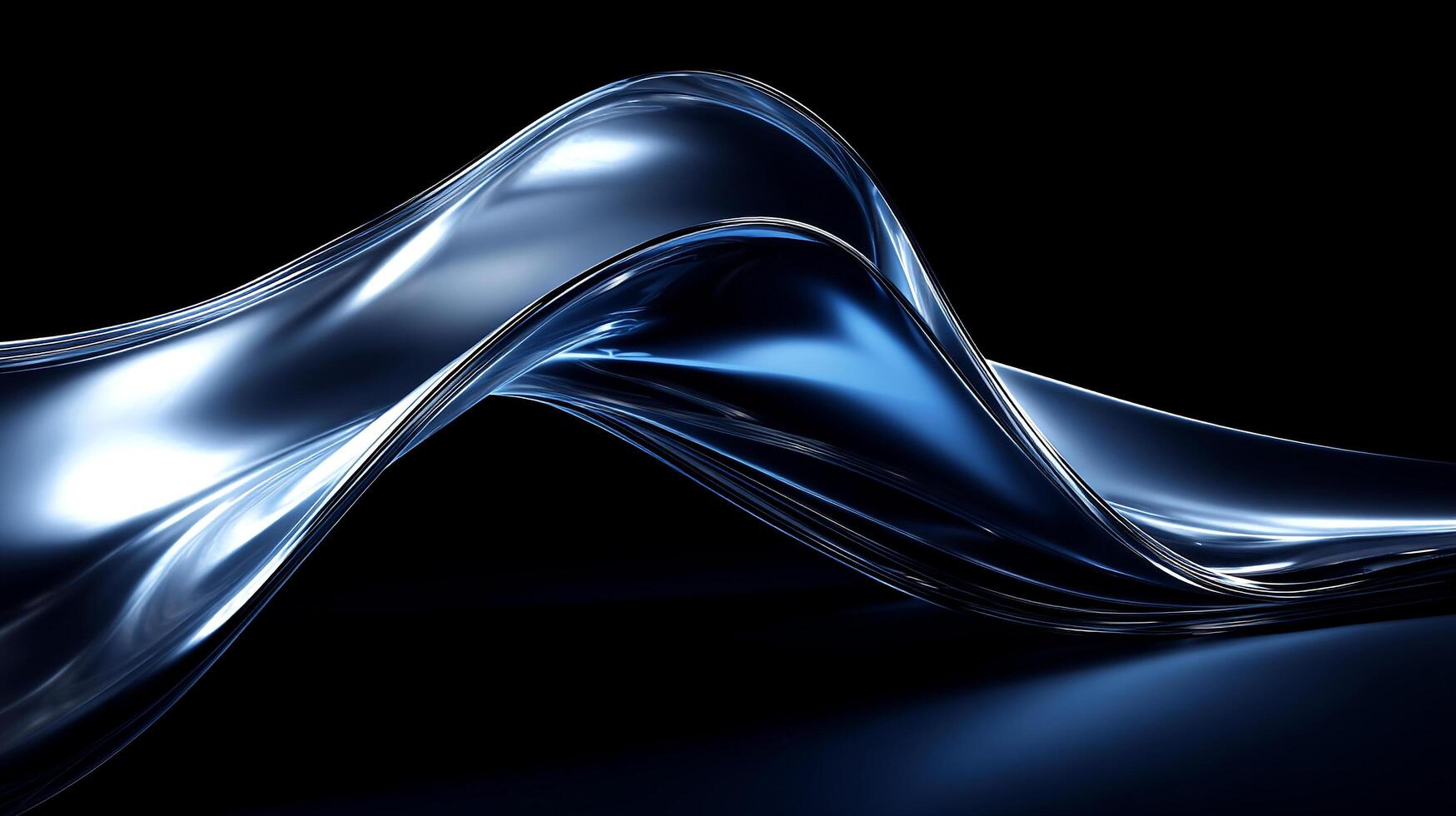 Abstract fluid wave design with intricate detail photo