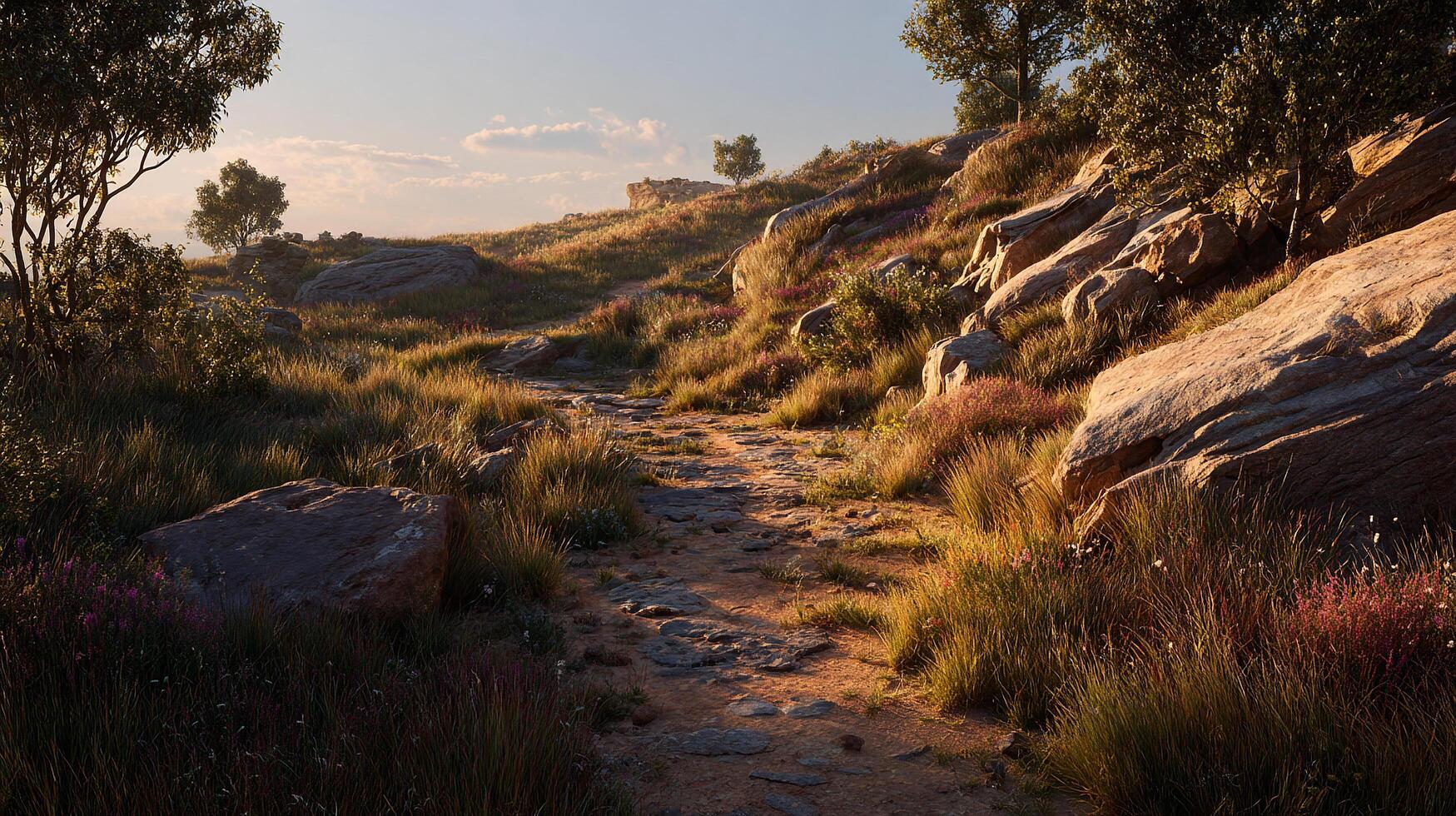 Vivid tones in high-resolution nature landscape photography photo