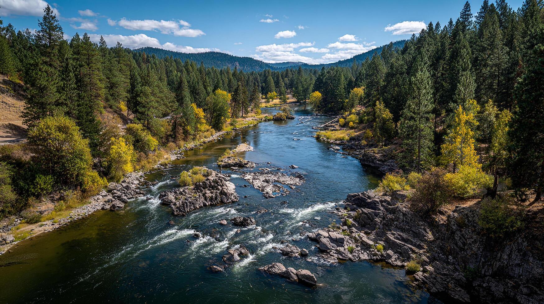 Peaceful landscape photography with rich photographic detail photo