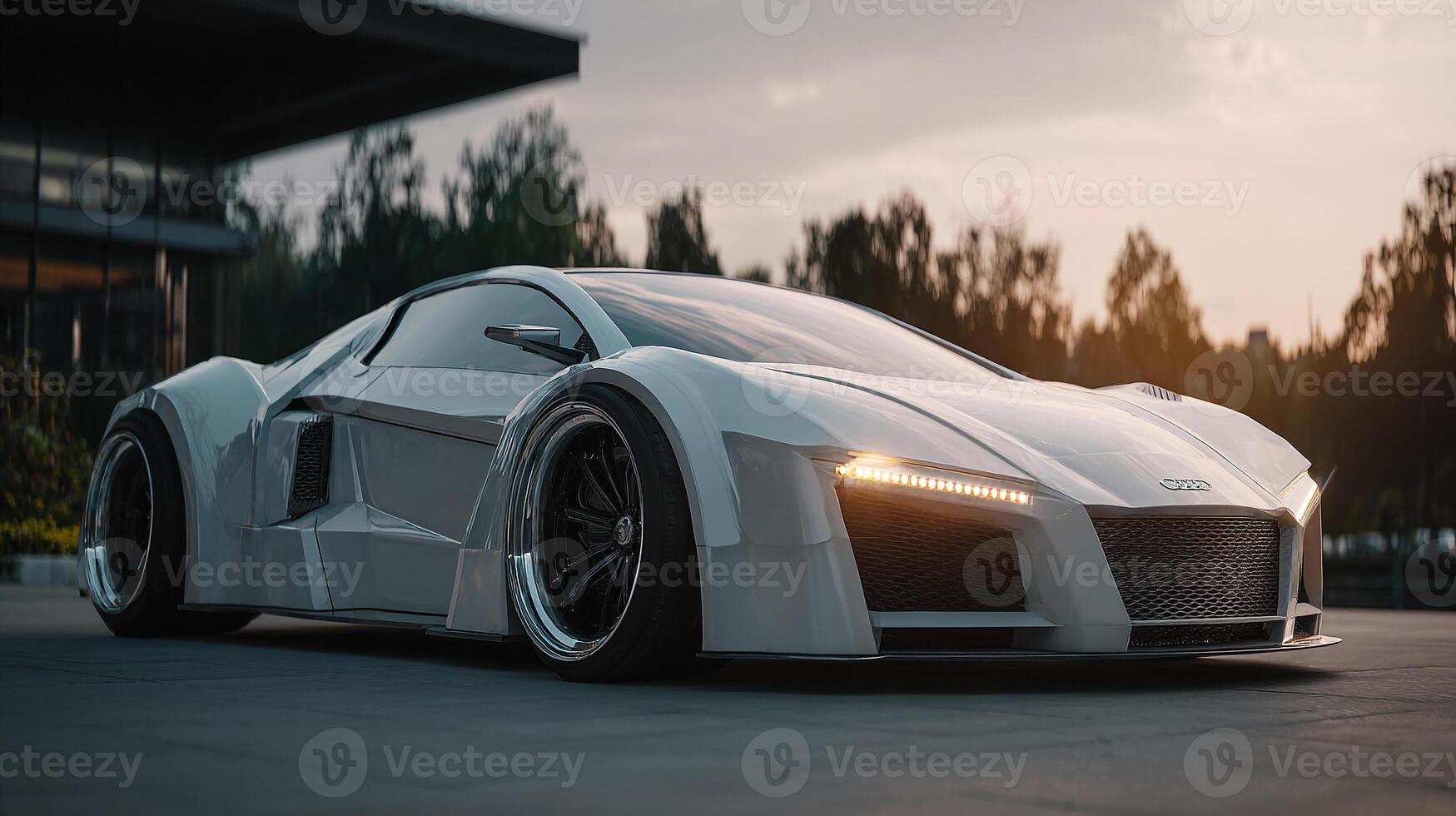High-detail car photo with sculpted shape