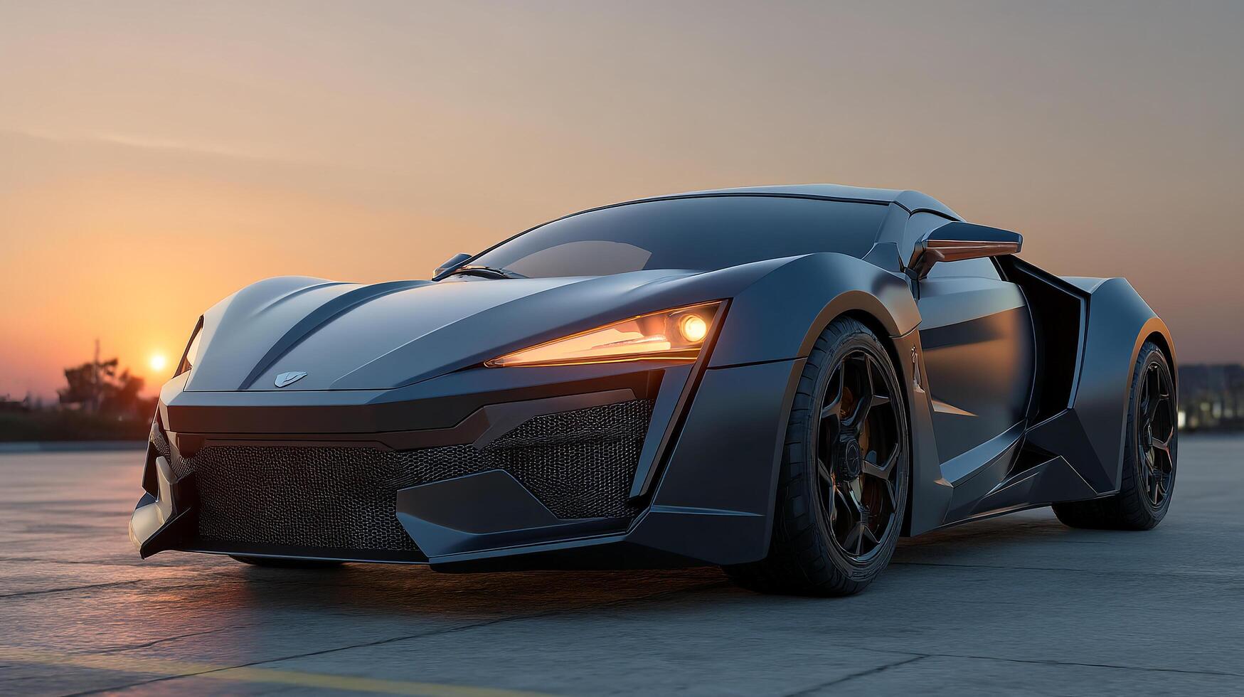 High-quality car photography with sculpted design photo