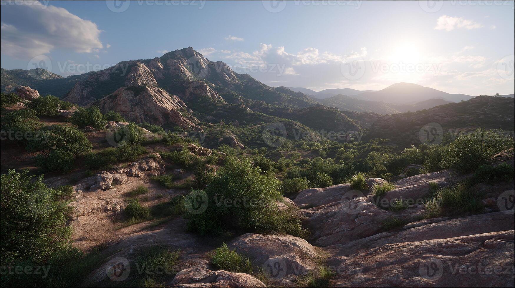 High-resolution nature landscape image with gentle tones photo