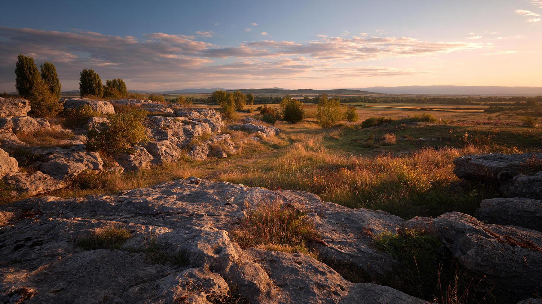 Picture of vibrant landscape scenery in detailed photo format