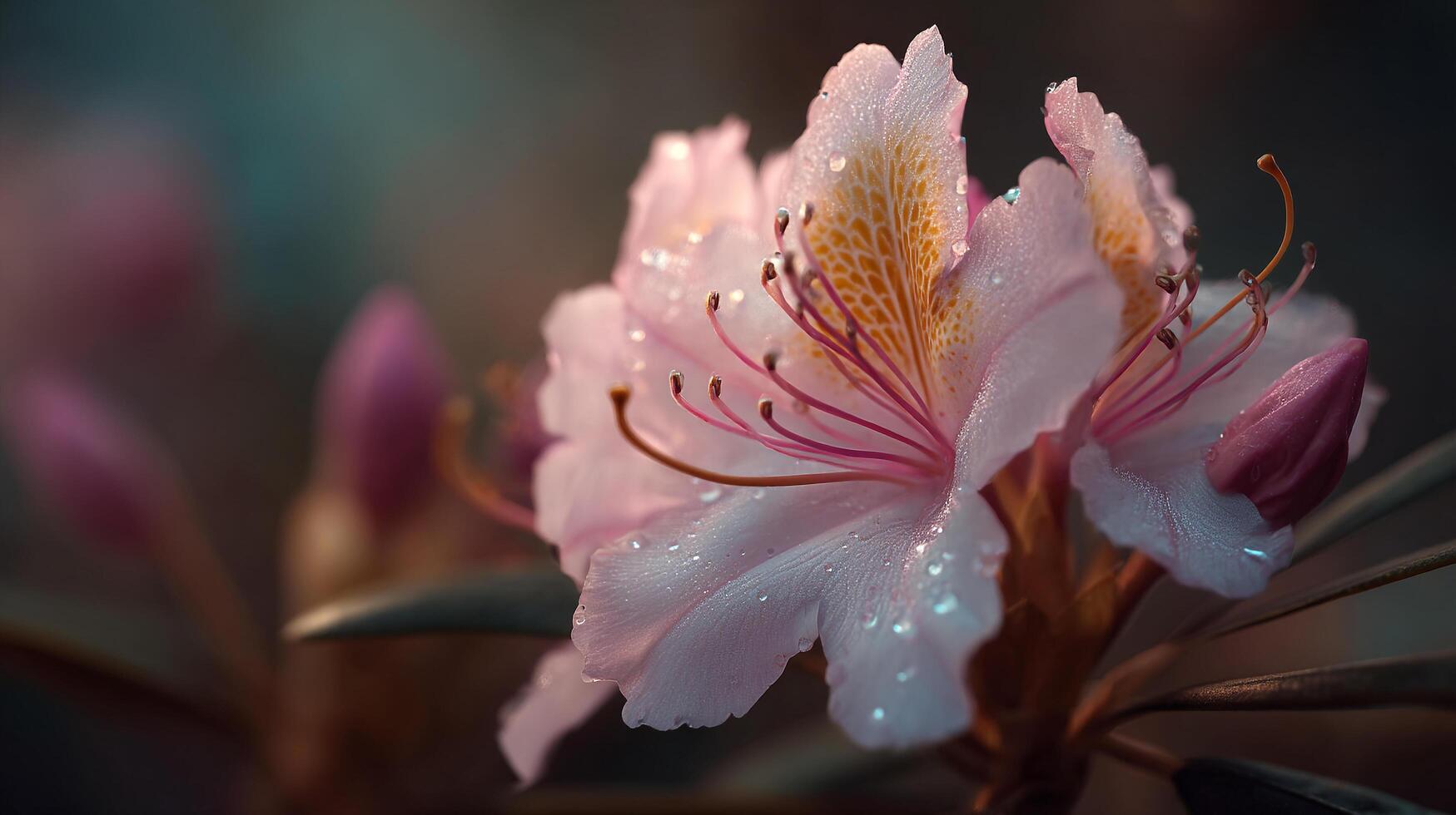 Bright flower captured in nature natural scenery clarity photo