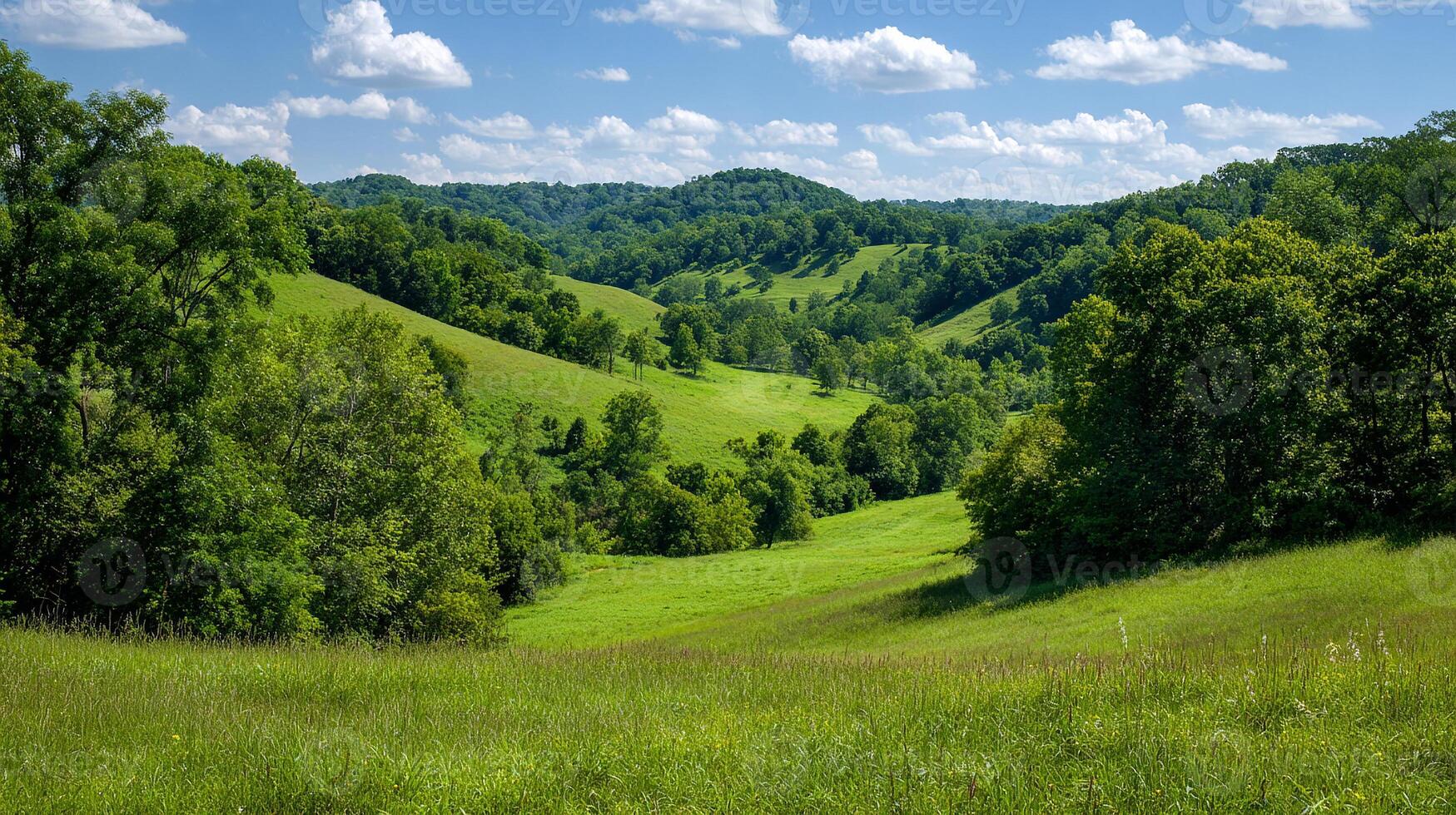 High resolution photo of summer countryside scenery