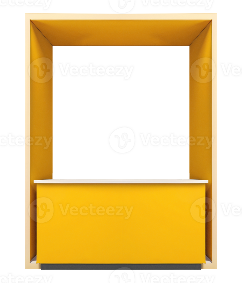 Sleek Yellow Display for Trade Show png