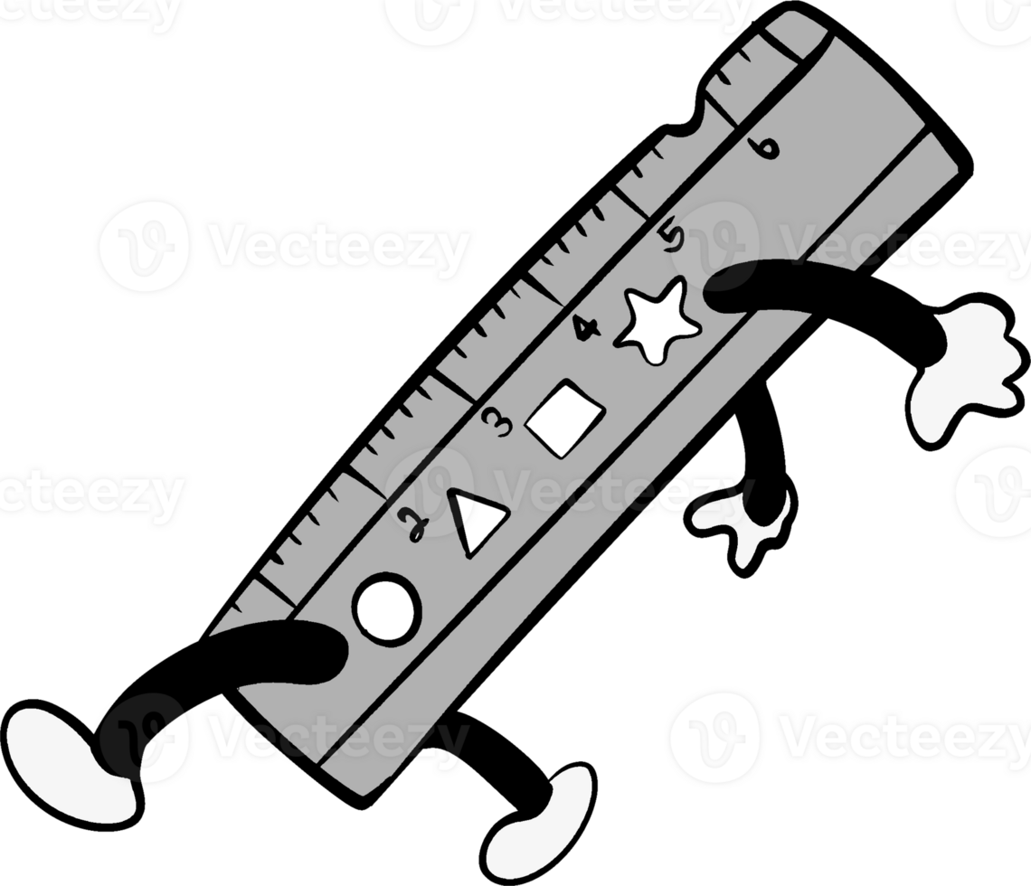 ruler color cute png