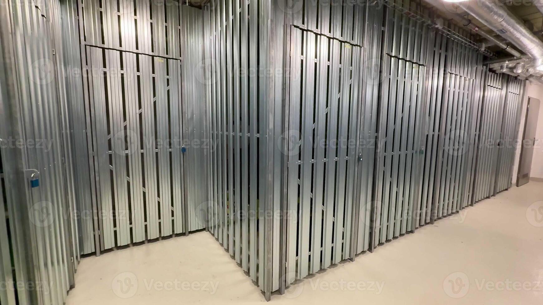 Modern metal storage lockers are perfect for providing effective organizational solutions across various spaces photo