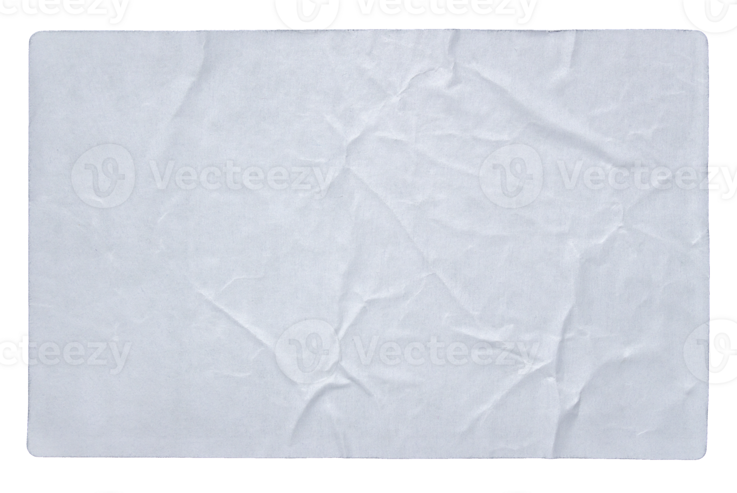 White adhesive paper sticker label with transparent background cut out design element png
