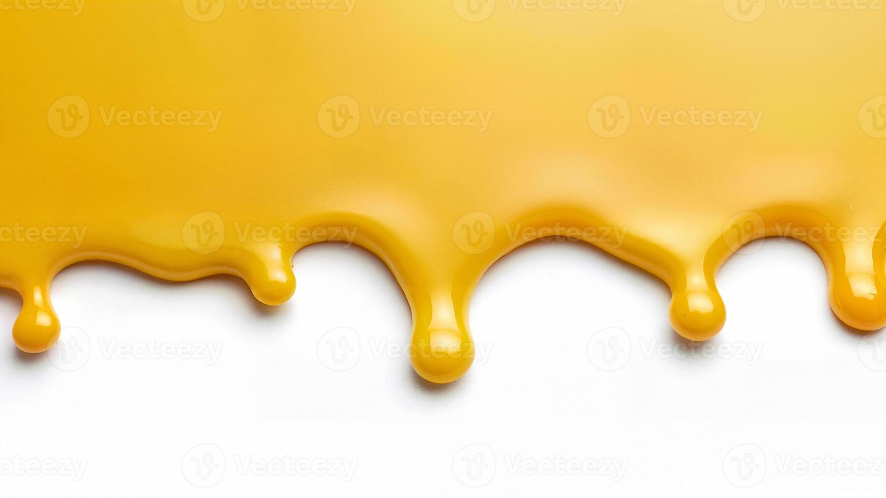 Glossy yellow liquid isolated on white background. Image suitable for beauty, cosmetic, or nail art design purposes. photo