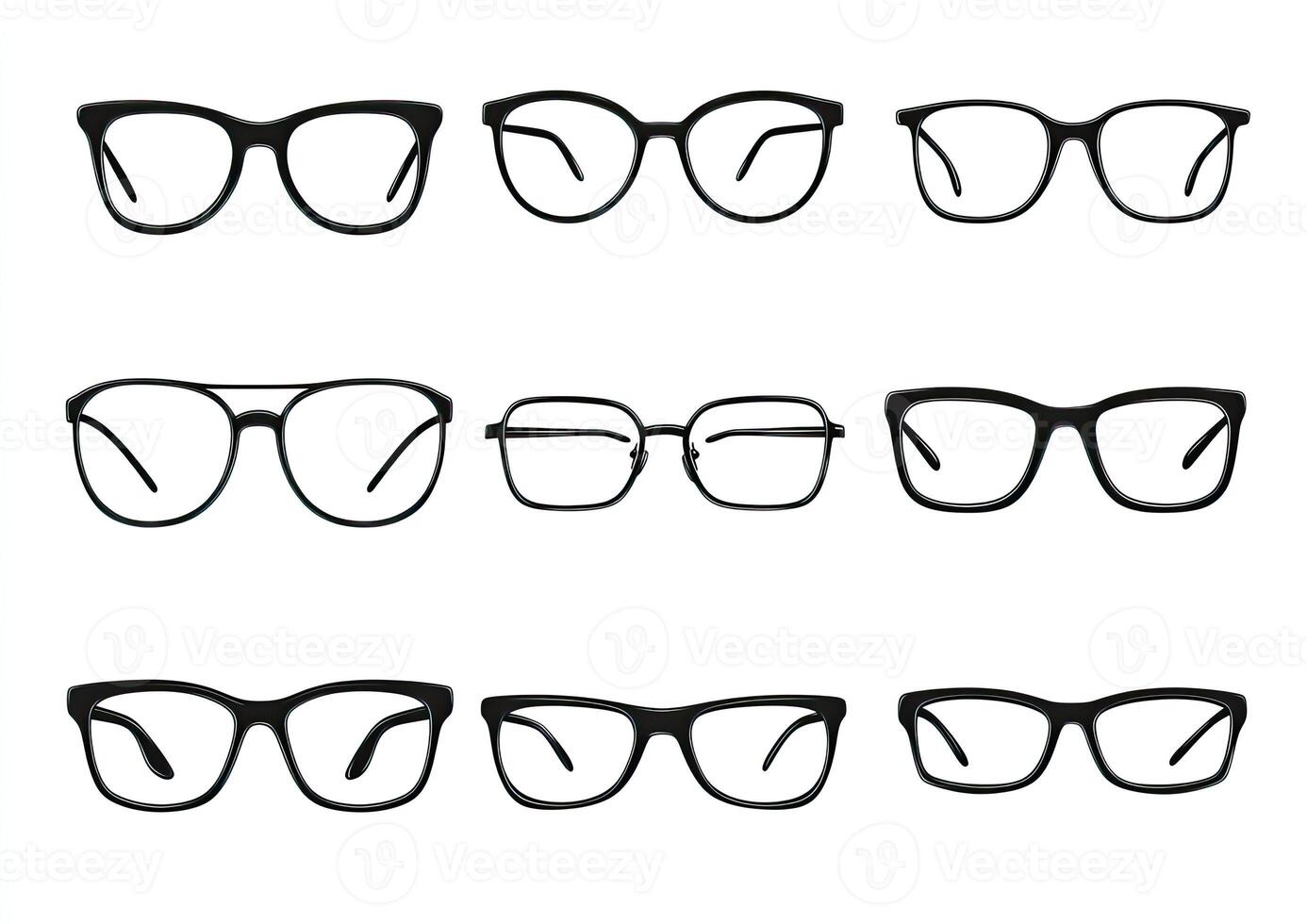 A Collection Of Nine Stylish Eyeglass Frames photo