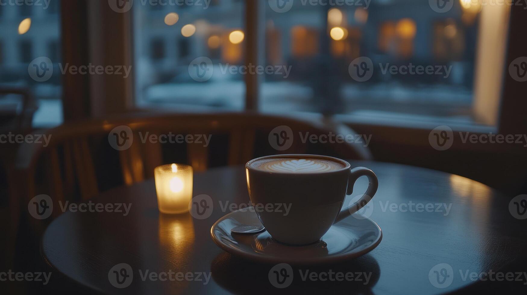 A Cozy Evening Coffee Beside A Window photo