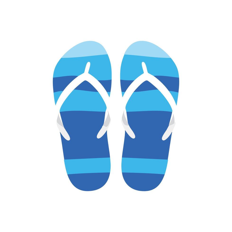 Slippers set, slippers Design, Beach slippers, Sandals vector