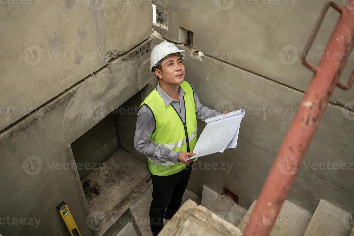 Engineers construction projects inspect and supervise the construction of building walls,11 photo