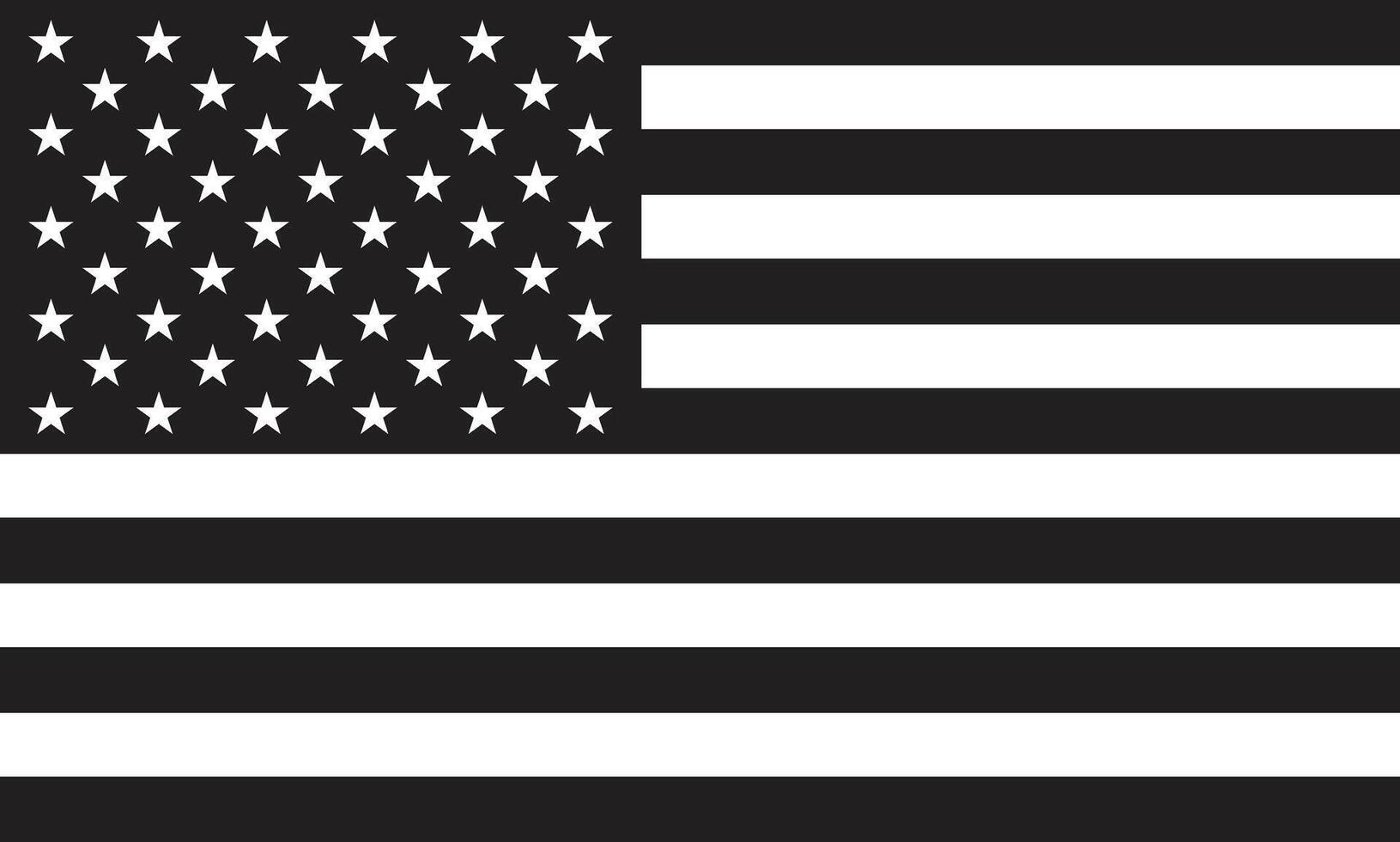 Silhouette America Flag vector