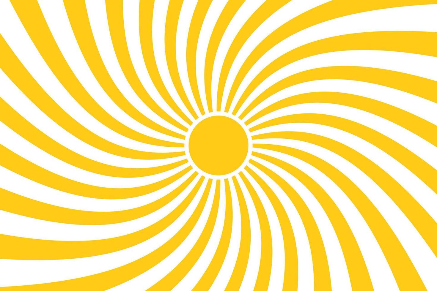 Vibrant yellow sunburst design evokes energy and positivity vector