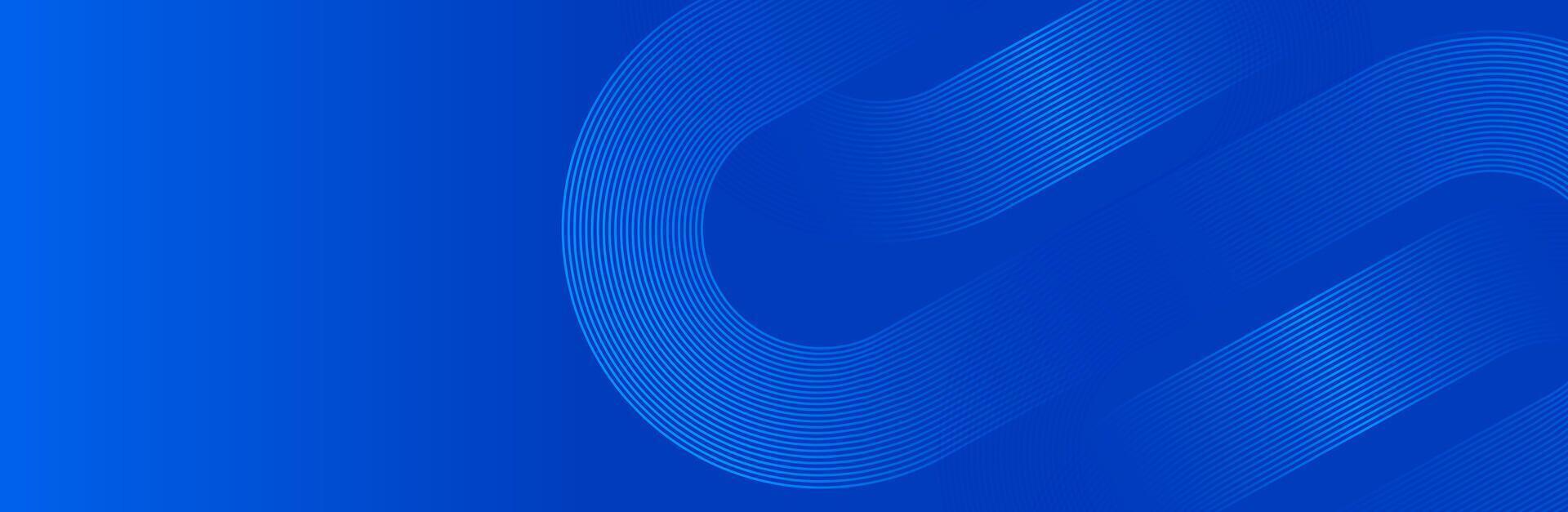 Abstract blue gradient geometric circle lines background for presentation, web banner, illustration, modern technology vector