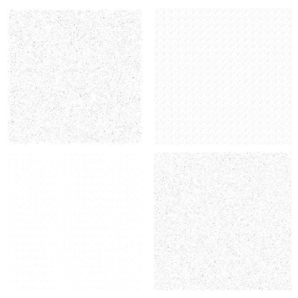 Grunge inspired texture effect with seamless pattern of ink spots, dust, and scratch textures. Aesthetic abstract grunge textured effect on white background for graphic elements vector