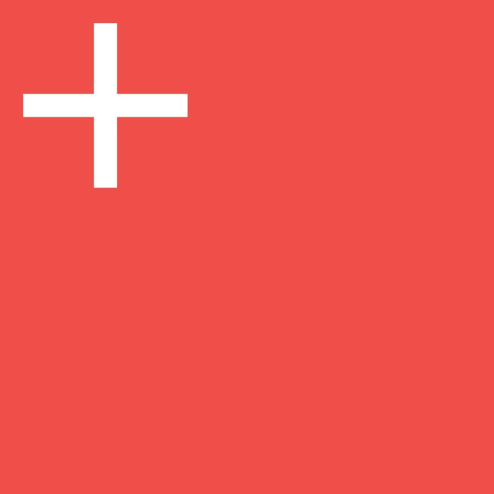The flag of the Canton of Schwyz in Switzerland vector