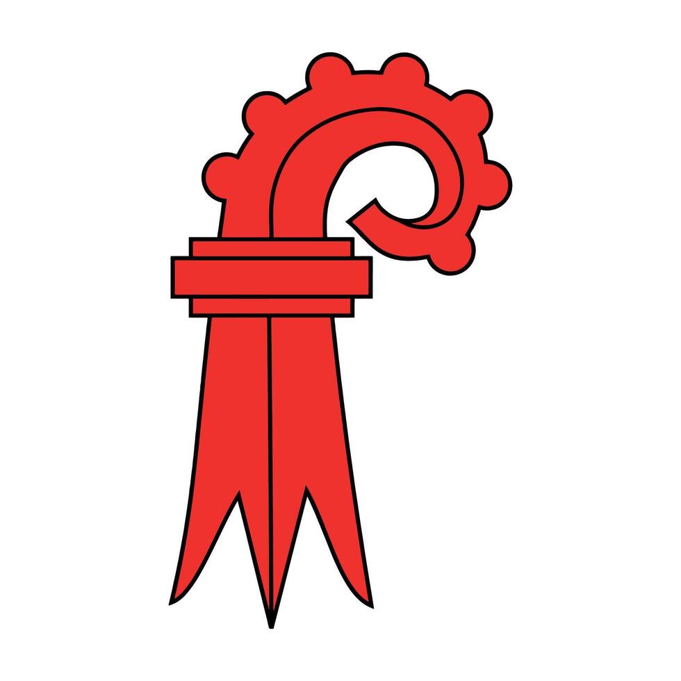 The flag of the Canton of Basel Landschaft in Switzerland vector
