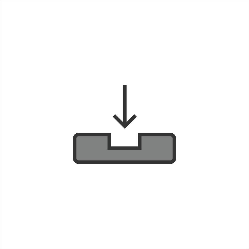 Computer data download icon is suitable for your computer themed design vector