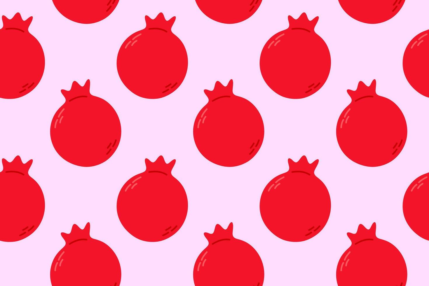 Bright seamless pattern with pomegranates on soft pink background. Ideal for packaging, juice products, and antioxidant-rich themes vector
