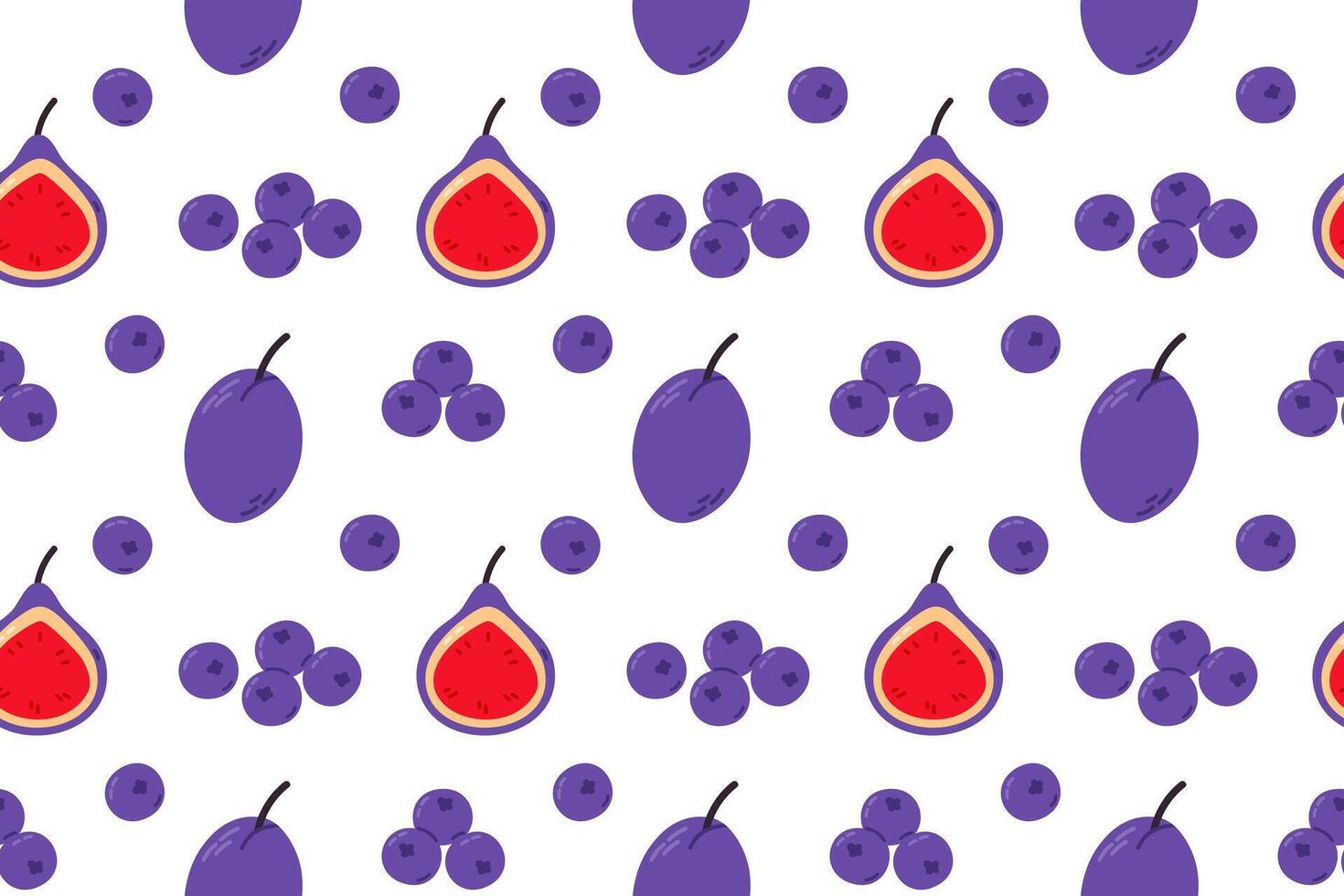 Colorful fruits on a white background vector
