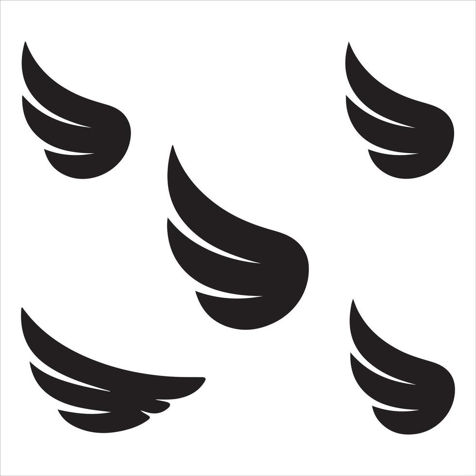Minimalist Wing Shapes Art Pack vector