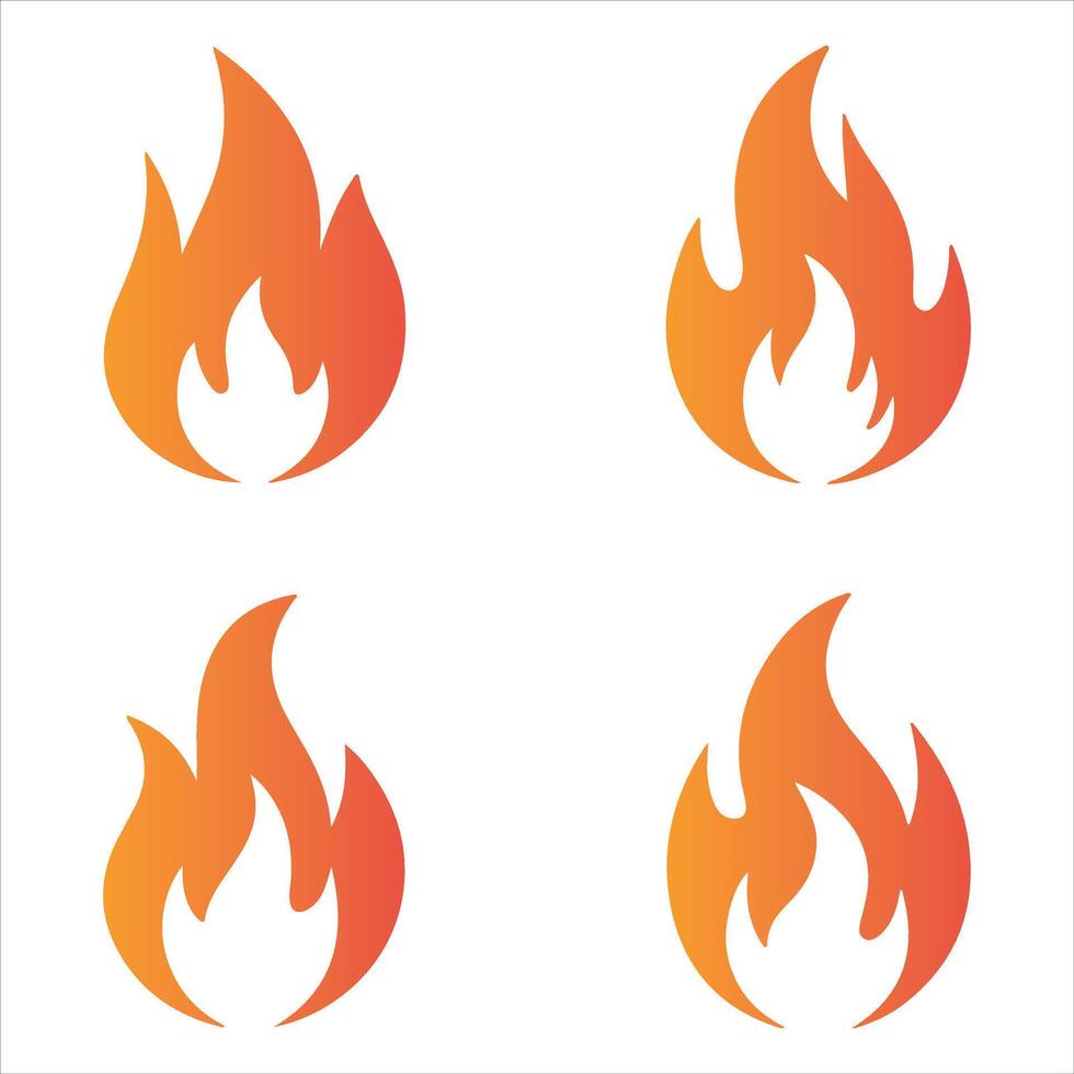 Abstract Gradient Fire Symbol Art for Mercy and Repentance Artwork vector