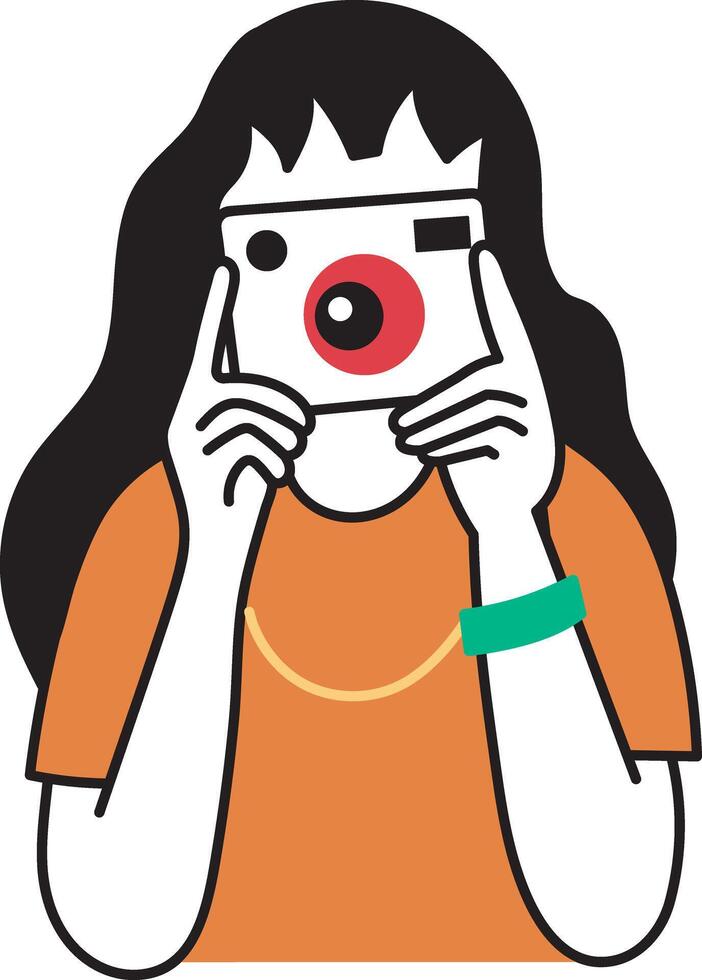 A sketchy style icon of capturing vector