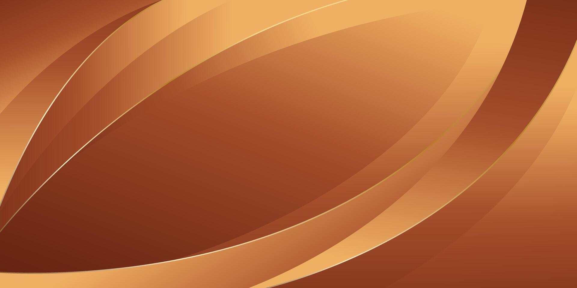 Abstract modern luxury curve background with gold accents vector