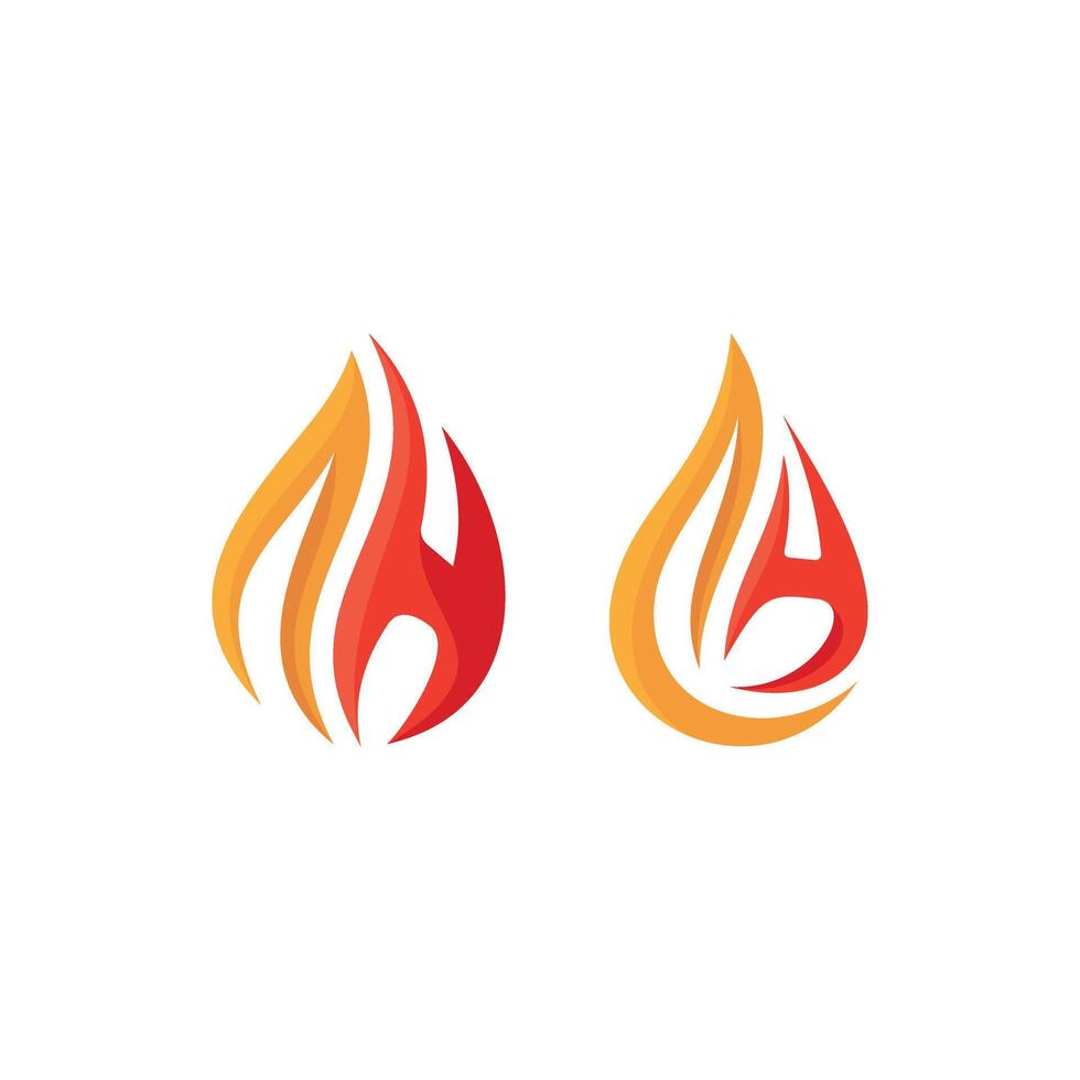 ignite fire letter A and H logo vector