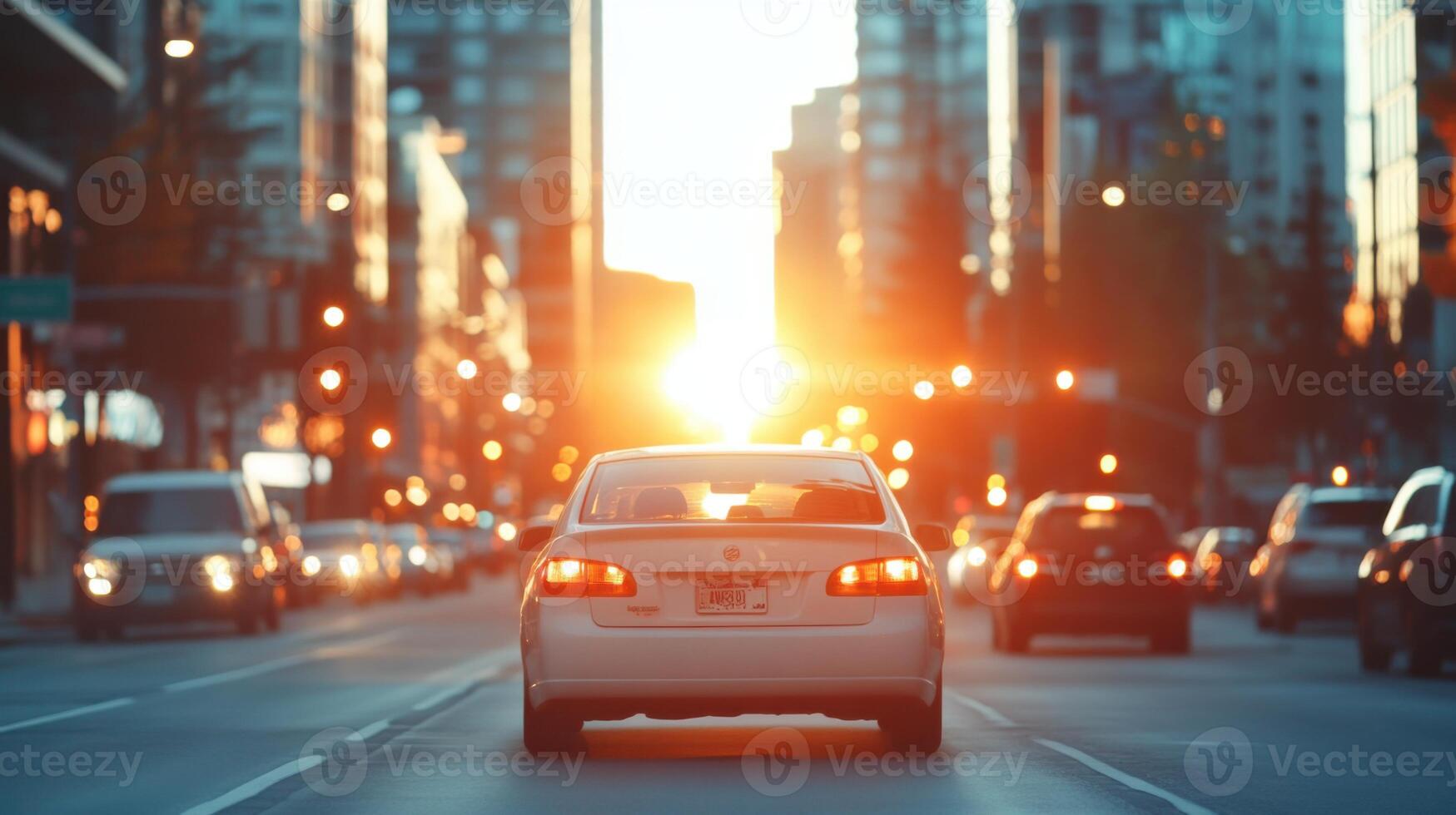 City Street Sunset Drive photo