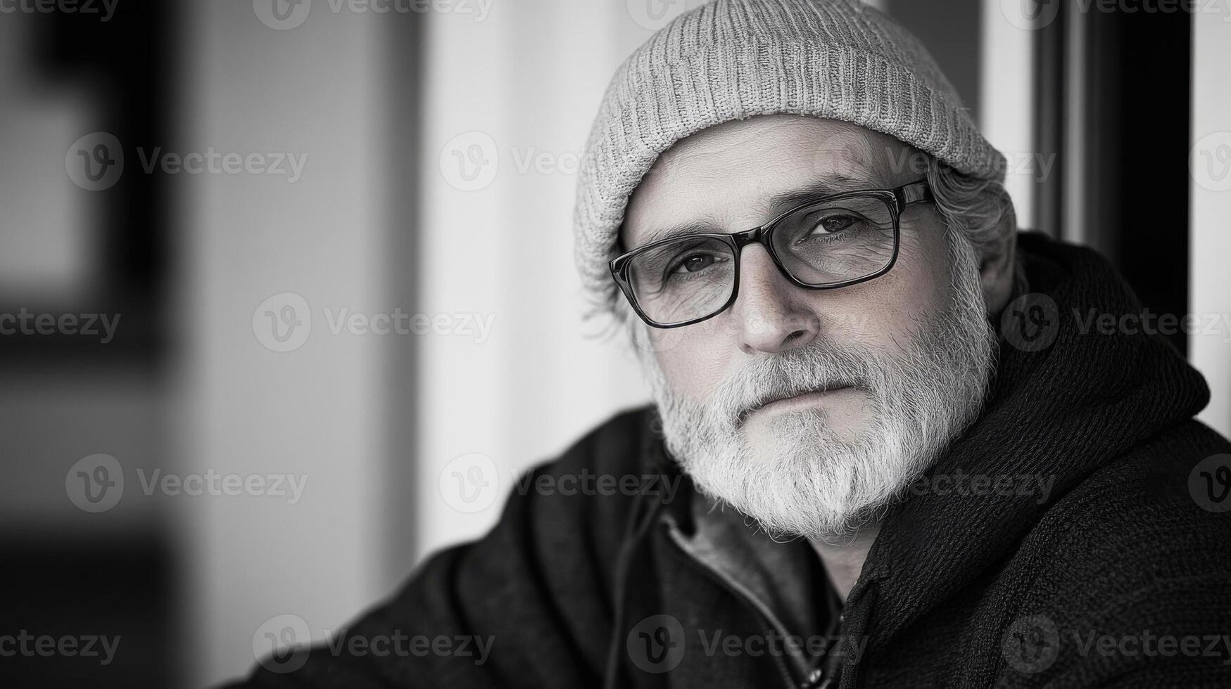 Senior Man Portrait Outdoors photo