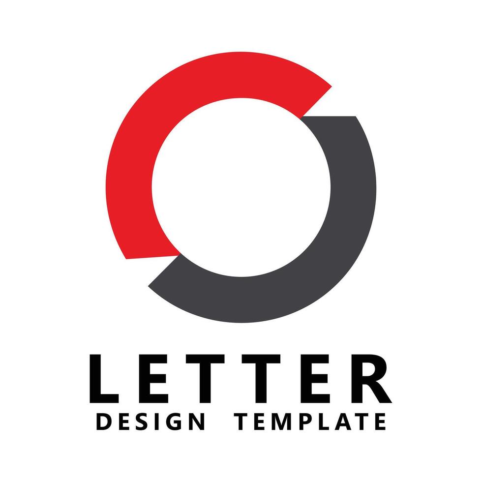 Letter o number 0 logo icon design template elements vector