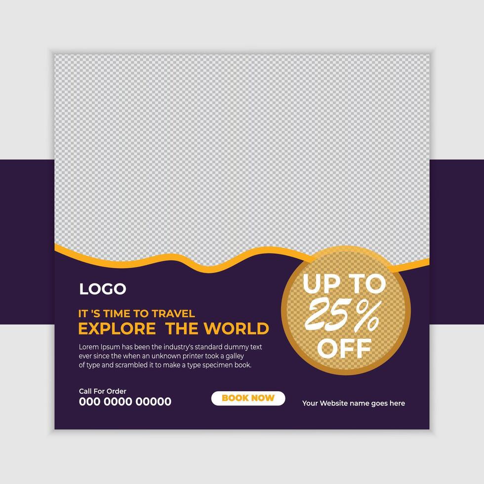 Exciting Travel Sale Explore the World with Up to 25 OffBook Now - Professional digital artwork with vibrant colors and detailed composition vector