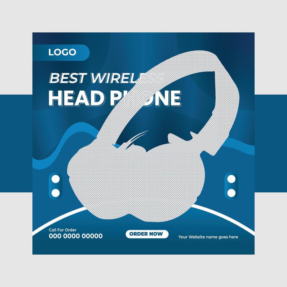 Experience the Best Wireless Headphone Immersive Audio in a Sleek, Modern Design - Professional digital artwork with vibrant colors and detailed composition vector