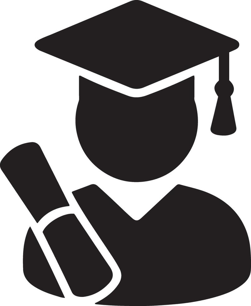 Graduation banner design featuring a student vector