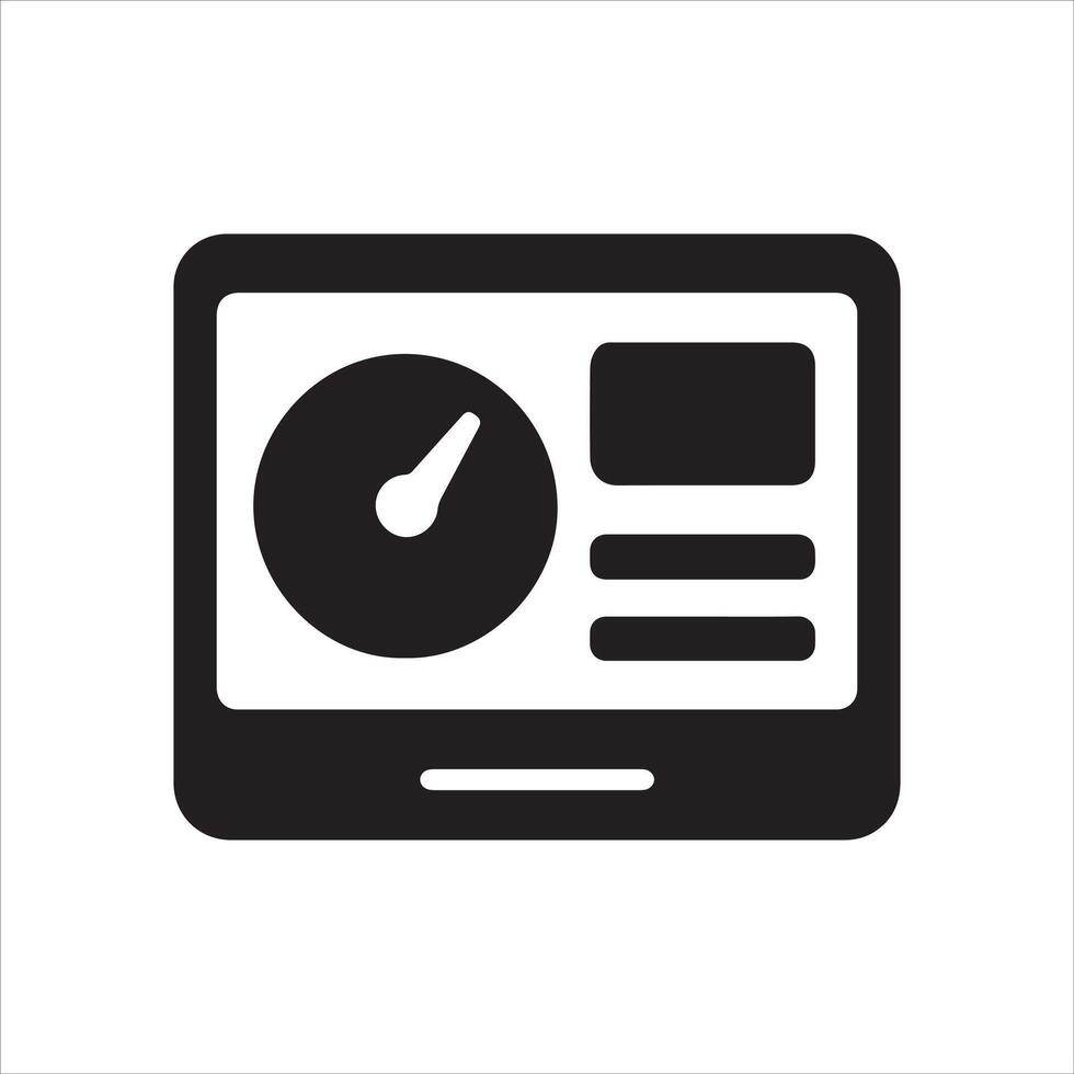 Modern dashboard user interface design for application vector
