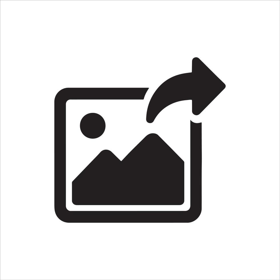Image sharing platform design concept vector