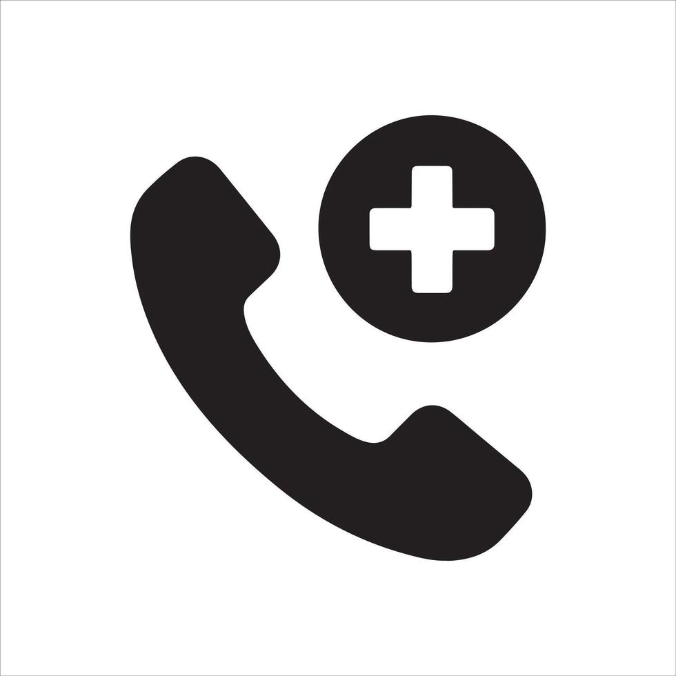 Medical emergency call button design graphic vector
