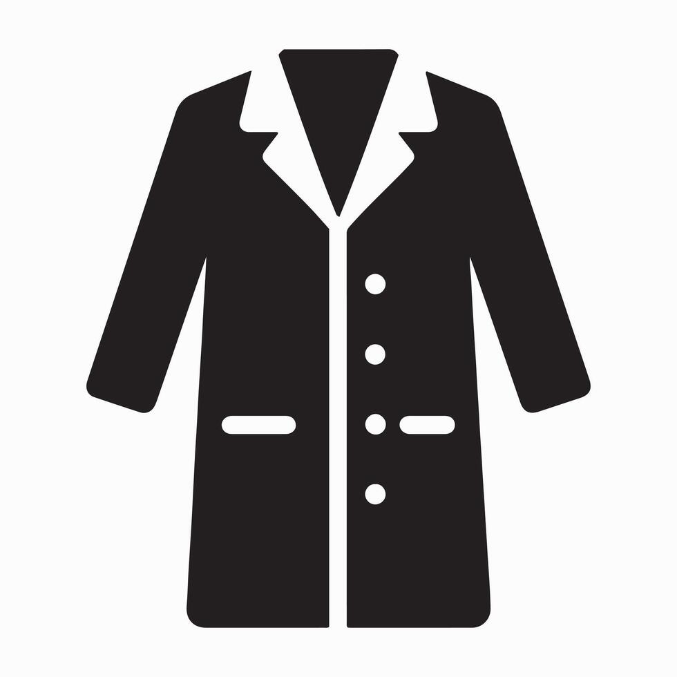 Professional lab coat design for medical professionals vector