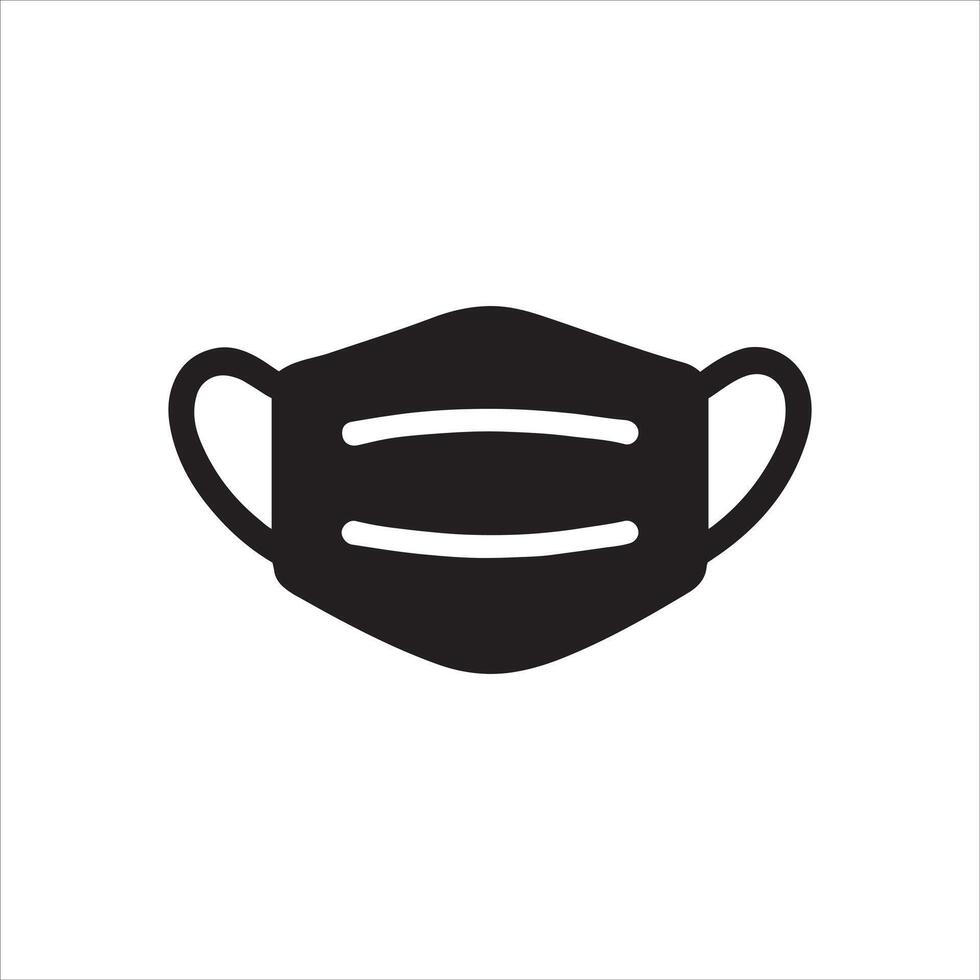 Protective face mask design template for print and digital vector