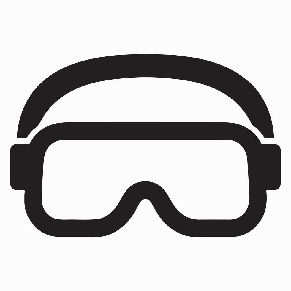 Safety goggles design for industrial use vector