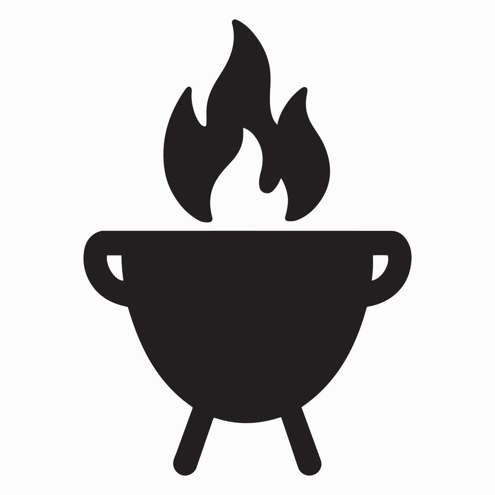 Crucible design a illustration with red green and blue elements vector