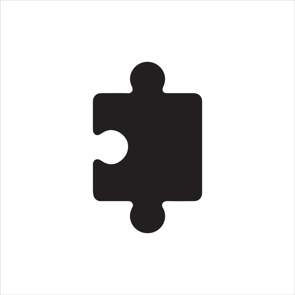 Single classic puzzle piece design illustration vector