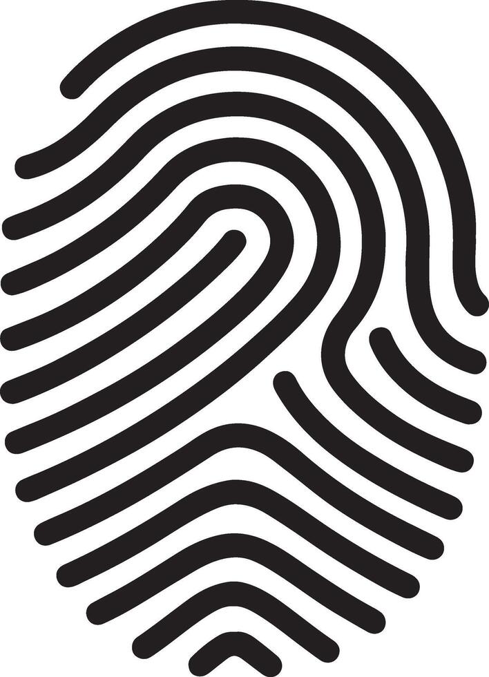 Detailed fingerprint design for identification or security applications vector