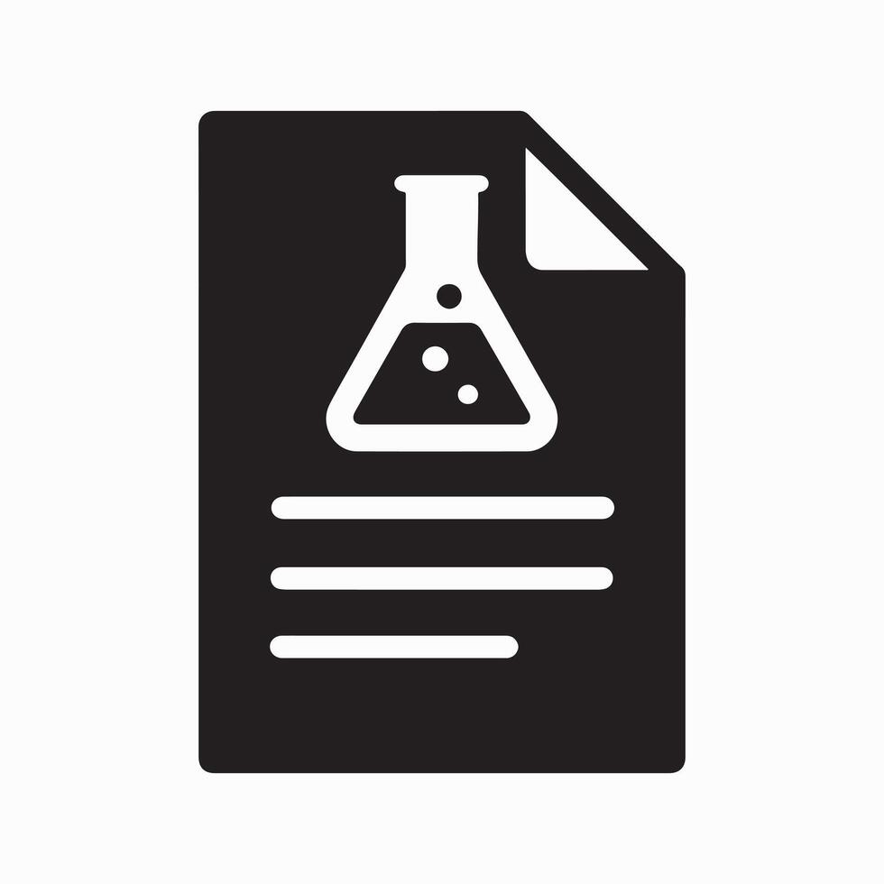Scientific lab report graphic design with charts and data vector