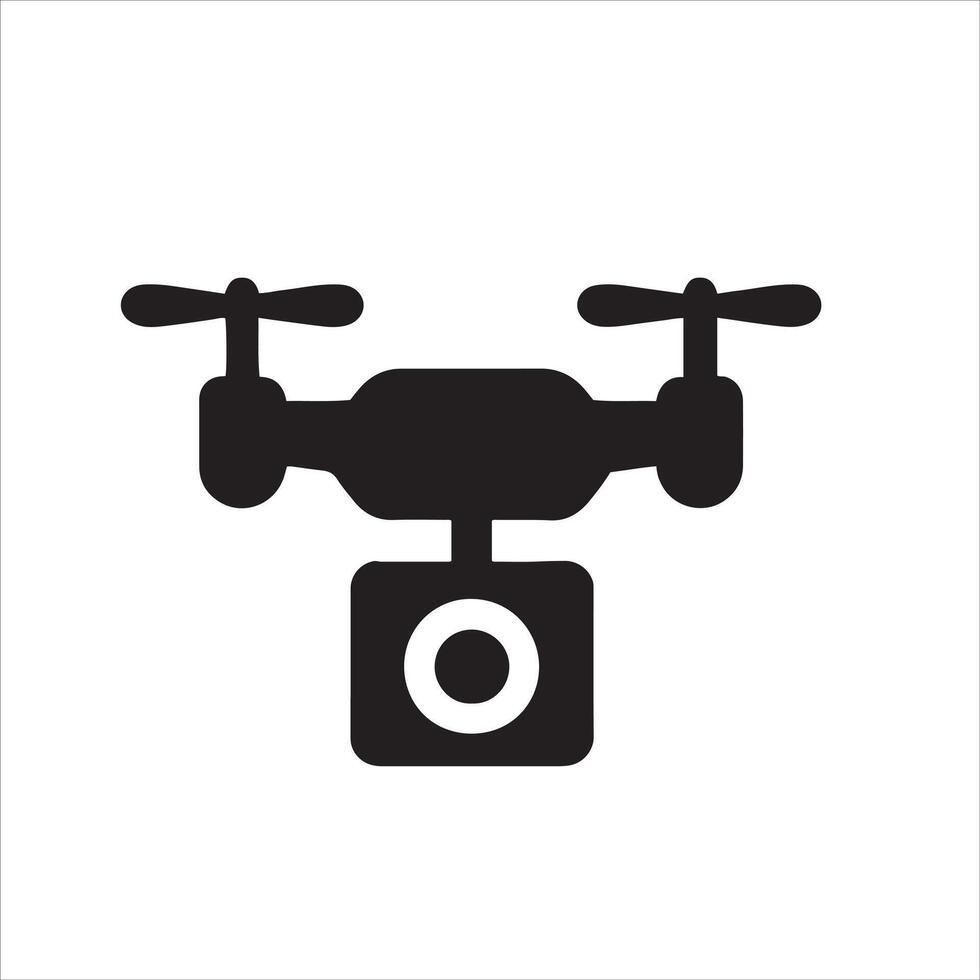 High resolution drone with camera graphic design vector