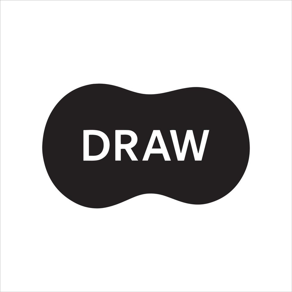 Neon glitch effect button design for digital interfaces vector